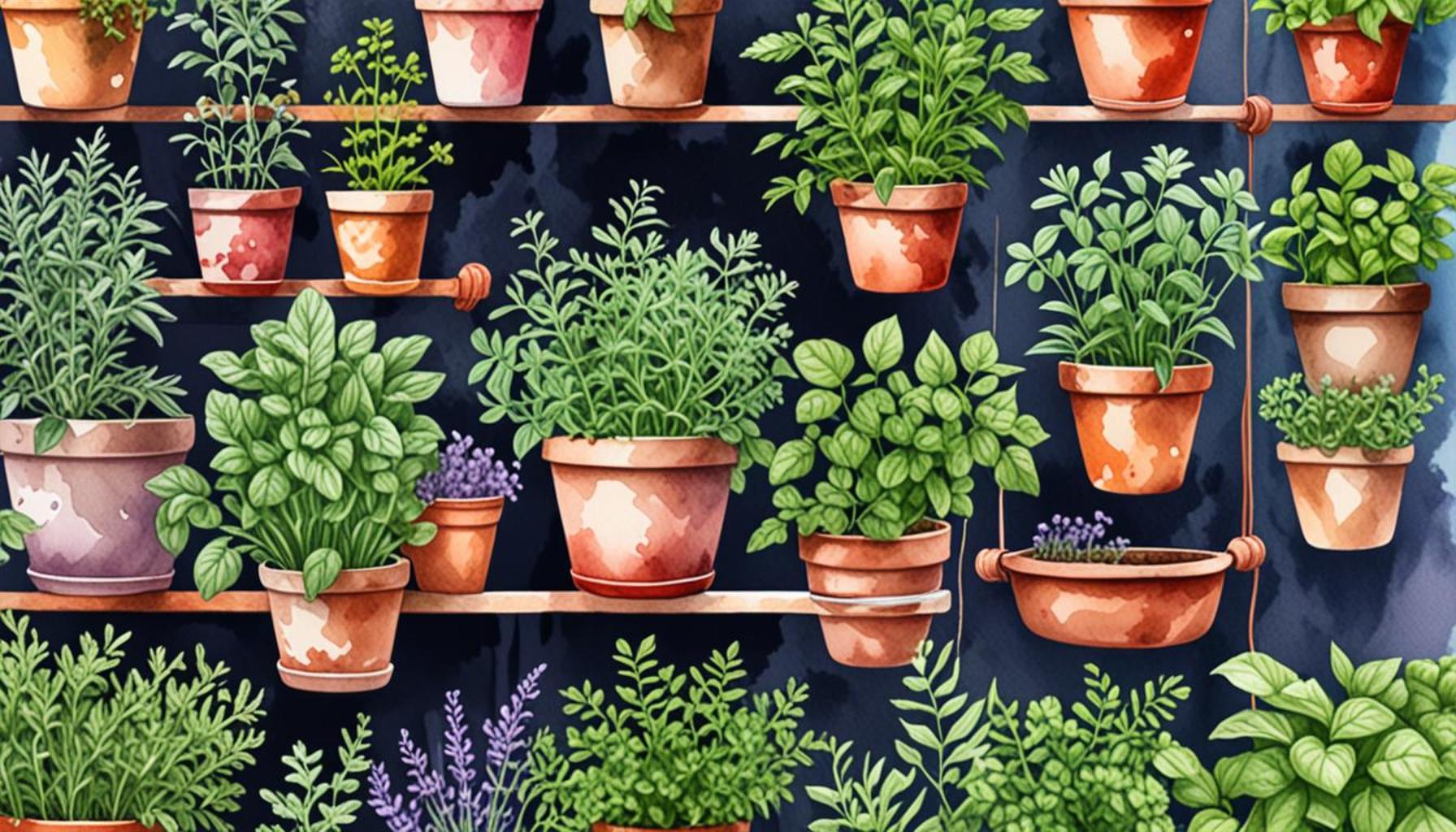 Aromatic Herbs in Small Spaces: Growing in Pots and Vertical Gardens